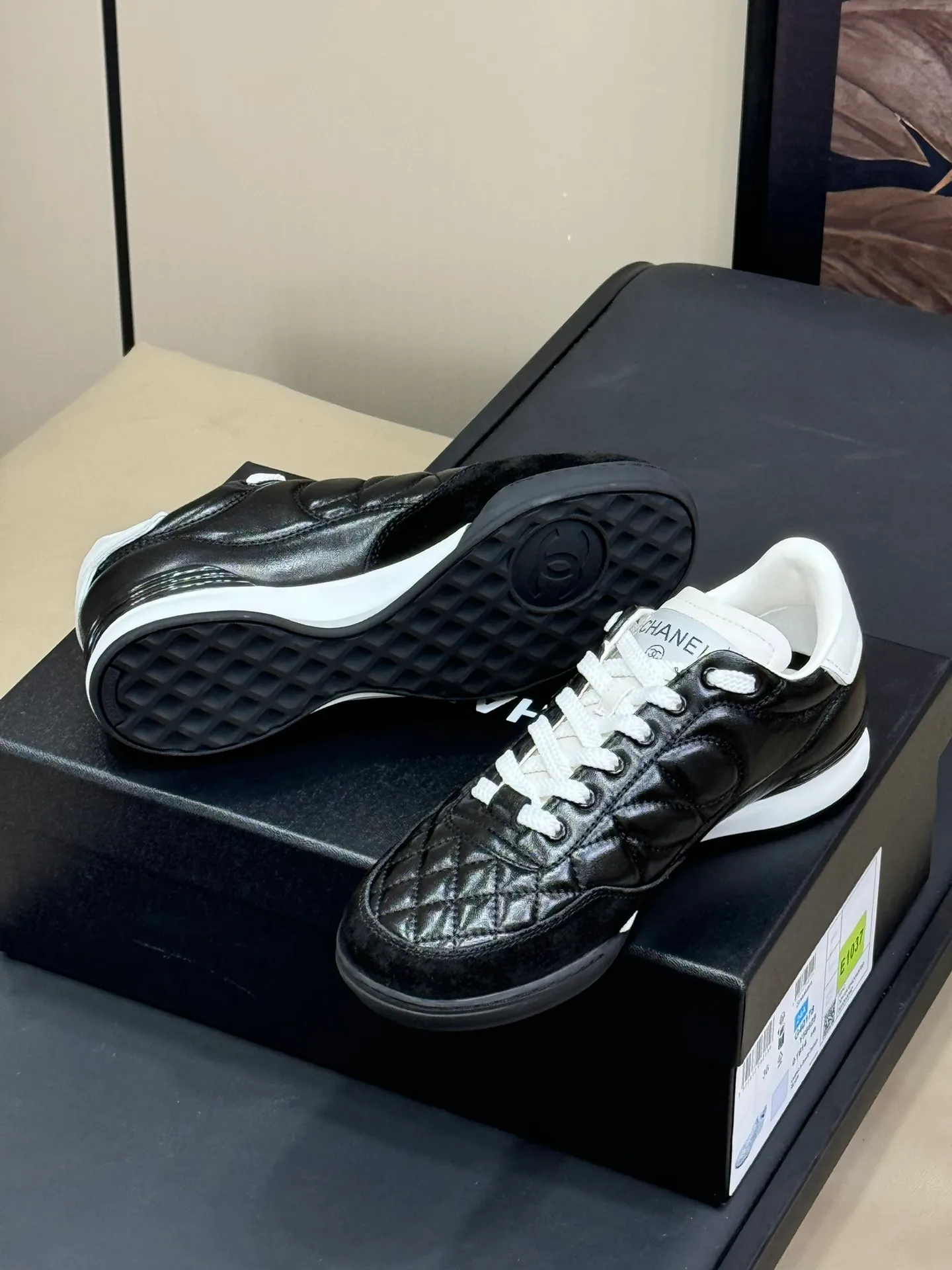 👟👟Ex-factory price 520👟👟 Women's shoes factory women's shoes women's clothing women's shoes women's clothing chanel 24b top sneakers new products 24 autumn and winter top sneakers, third generation top sneakers made of lambskin material, classic rhombus elements, extremely easy to wear, full of fashionability 💯high-quality goods size 35-41